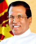 Il presidente dello Sri Lanka Maithripala Sirisena