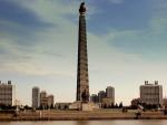 La Torre del Juche (autarchia socialista) a Pyongyang
